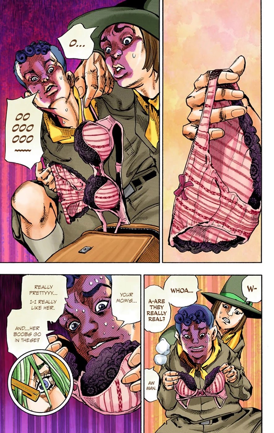 JoJo's Bizarre Adventure Part 8 - JoJolion (Official Colored) Chapter 64 page 9 - Chapter 64: Mother and Son