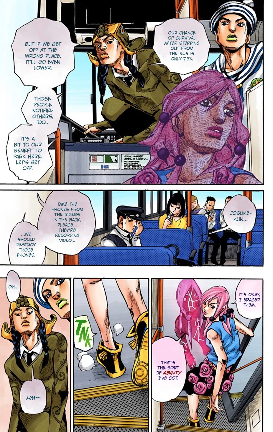 JoJo's Bizarre Adventure Part 8 - JoJolion (Official Colored) Chapter 65 page 11 - Chapter 65: The Plant Appraiser - Rai Mamezuku (31) Part 1