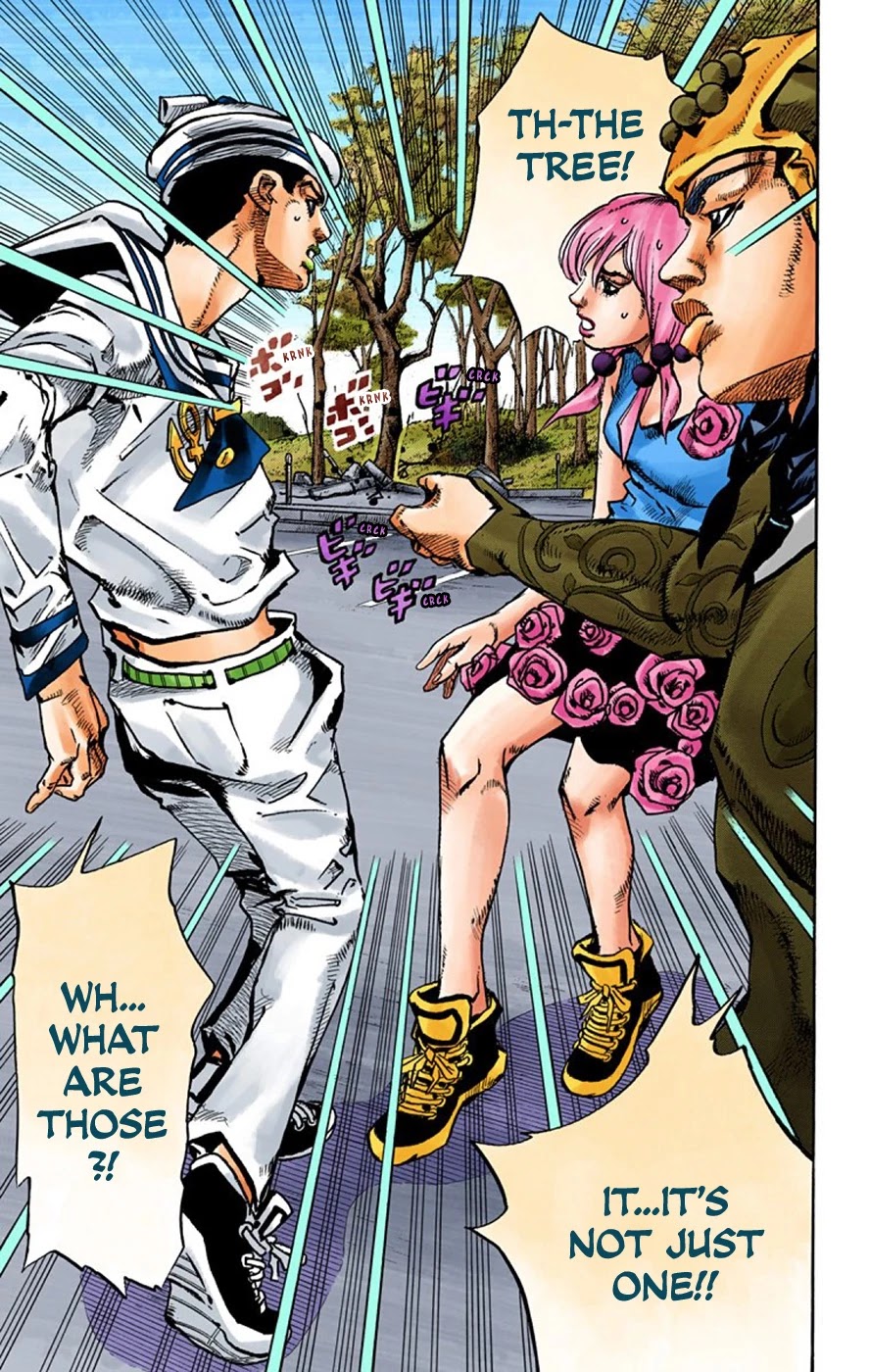 JoJo's Bizarre Adventure Part 8 - JoJolion (Official Colored) Chapter 65 page 19 - Chapter 65: The Plant Appraiser - Rai Mamezuku (31) Part 1