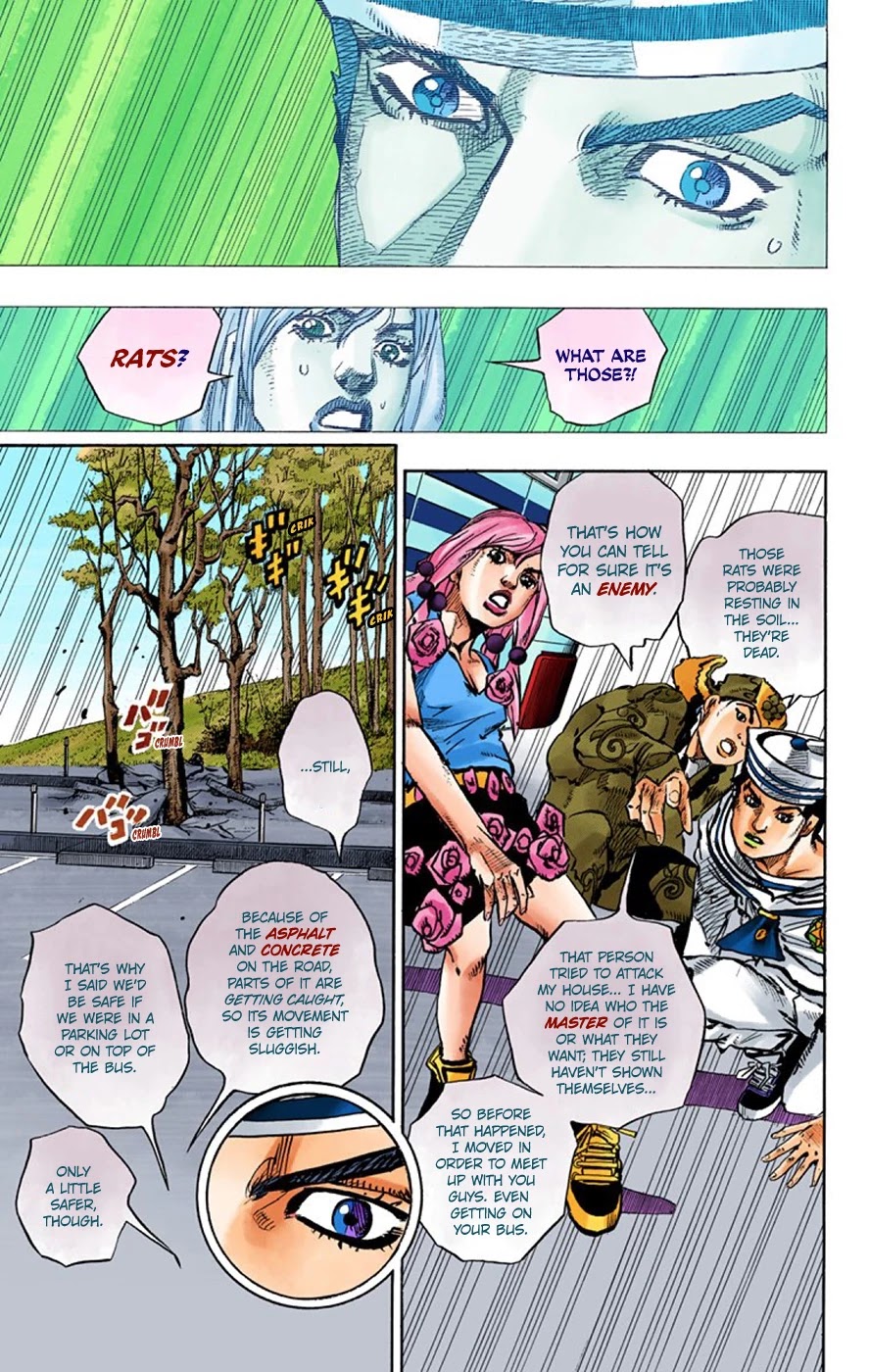 JoJo's Bizarre Adventure Part 8 - JoJolion (Official Colored) Chapter 65 page 21 - Chapter 65: The Plant Appraiser - Rai Mamezuku (31) Part 1