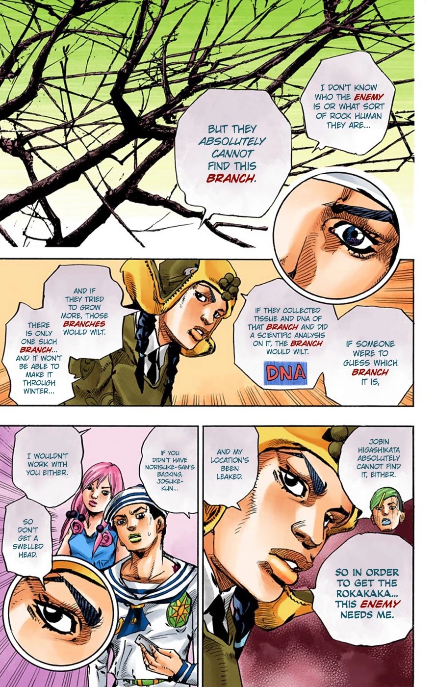 JoJo's Bizarre Adventure Part 8 - JoJolion (Official Colored) Chapter 65 page 26 - Chapter 65: The Plant Appraiser - Rai Mamezuku (31) Part 1
