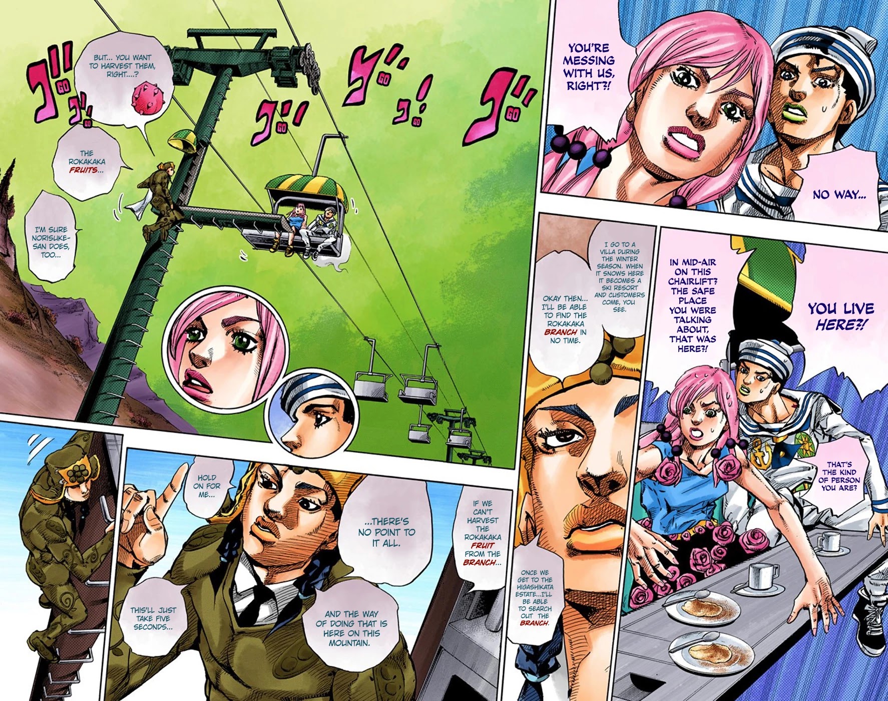JoJo's Bizarre Adventure Part 8 - JoJolion (Official Colored) Chapter 65 page 36 - Chapter 65: The Plant Appraiser - Rai Mamezuku (31) Part 1