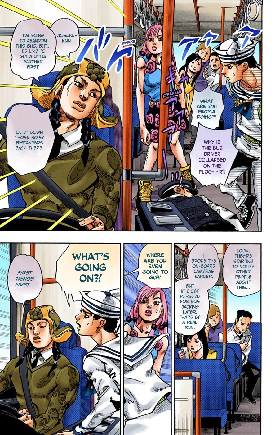 JoJo's Bizarre Adventure Part 8 - JoJolion (Official Colored) Chapter 65 page 6 - Chapter 65: The Plant Appraiser - Rai Mamezuku (31) Part 1