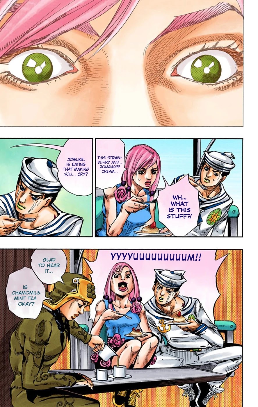 JoJo's Bizarre Adventure Part 8 - JoJolion (Official Colored) Chapter 66 page 3 - Chapter 66: The Plant Appraiser - Rai Mamezuku (31) Part 2
