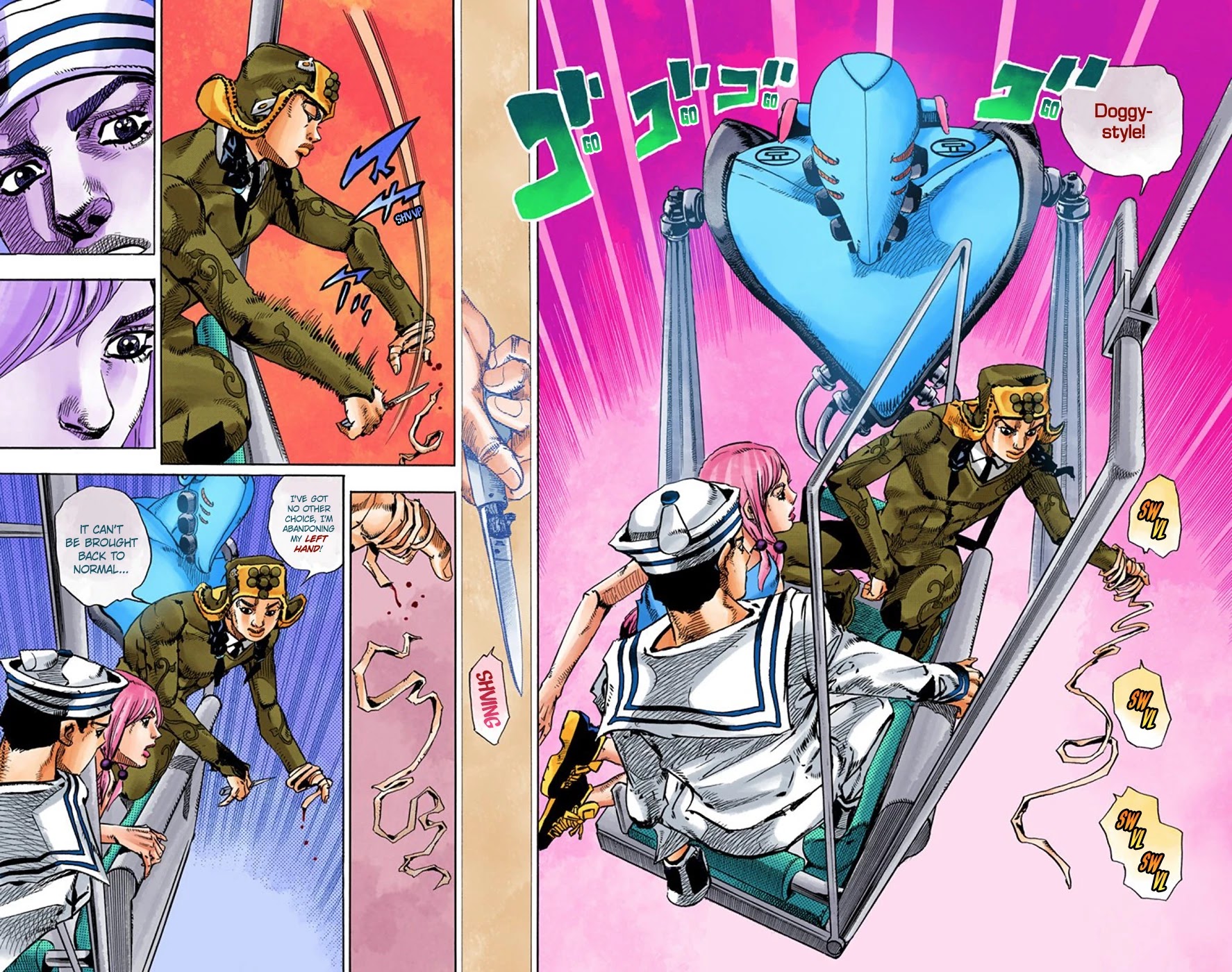 JoJo's Bizarre Adventure Part 8 - JoJolion (Official Colored) Chapter 66 page 35 - Chapter 66: The Plant Appraiser - Rai Mamezuku (31) Part 2