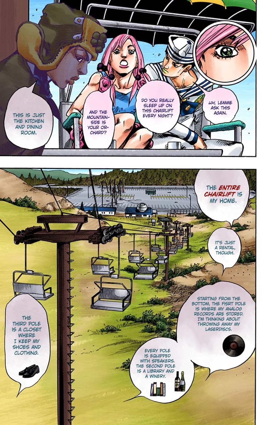 JoJo's Bizarre Adventure Part 8 - JoJolion (Official Colored) Chapter 66 page 5 - Chapter 66: The Plant Appraiser - Rai Mamezuku (31) Part 2