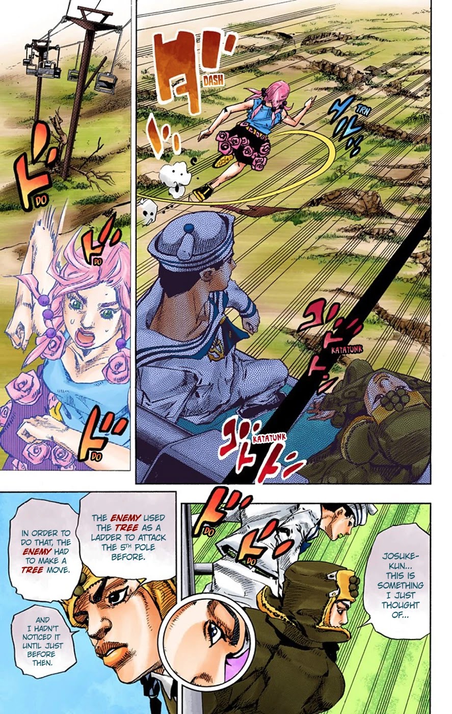 JoJo's Bizarre Adventure Part 8 - JoJolion (Official Colored) Chapter 67 page 16 - Chapter 67: The Plant Appraiser - Rai Mamezuku (31) Part 3