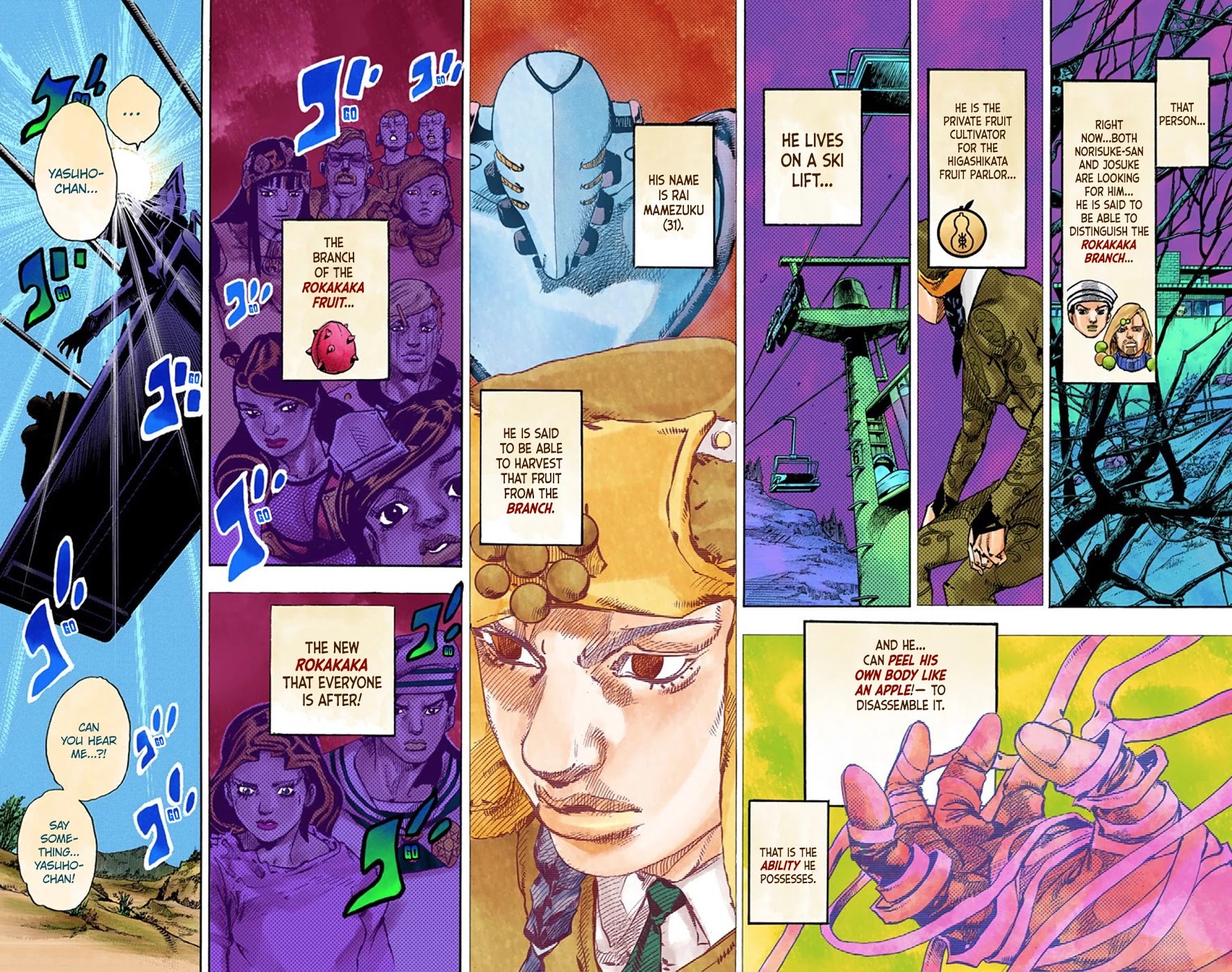 JoJo's Bizarre Adventure Part 8 - JoJolion (Official Colored) Chapter 67 page 8 - Chapter 67: The Plant Appraiser - Rai Mamezuku (31) Part 3