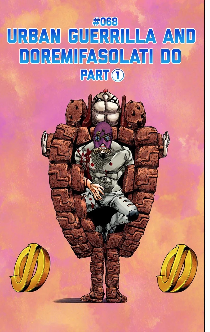 JoJo's Bizarre Adventure Part 8 - JoJolion (Official Colored) Chapter 68 page 1 - Chapter 68: Urban Guerrilla and Doremifasolati Do Part 1