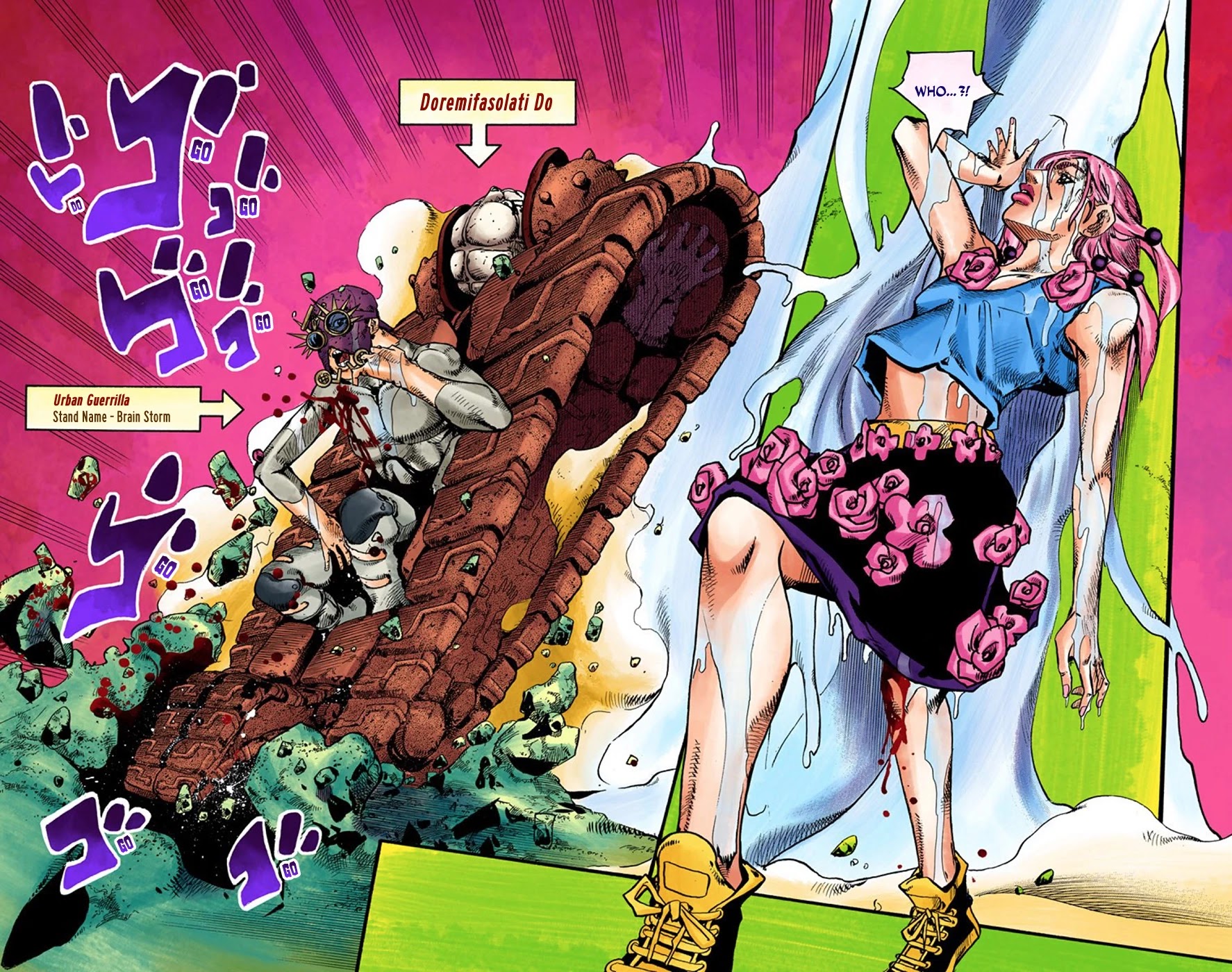 JoJo's Bizarre Adventure Part 8 - JoJolion (Official Colored) Chapter 68 page 3 - Chapter 68: Urban Guerrilla and Doremifasolati Do Part 1