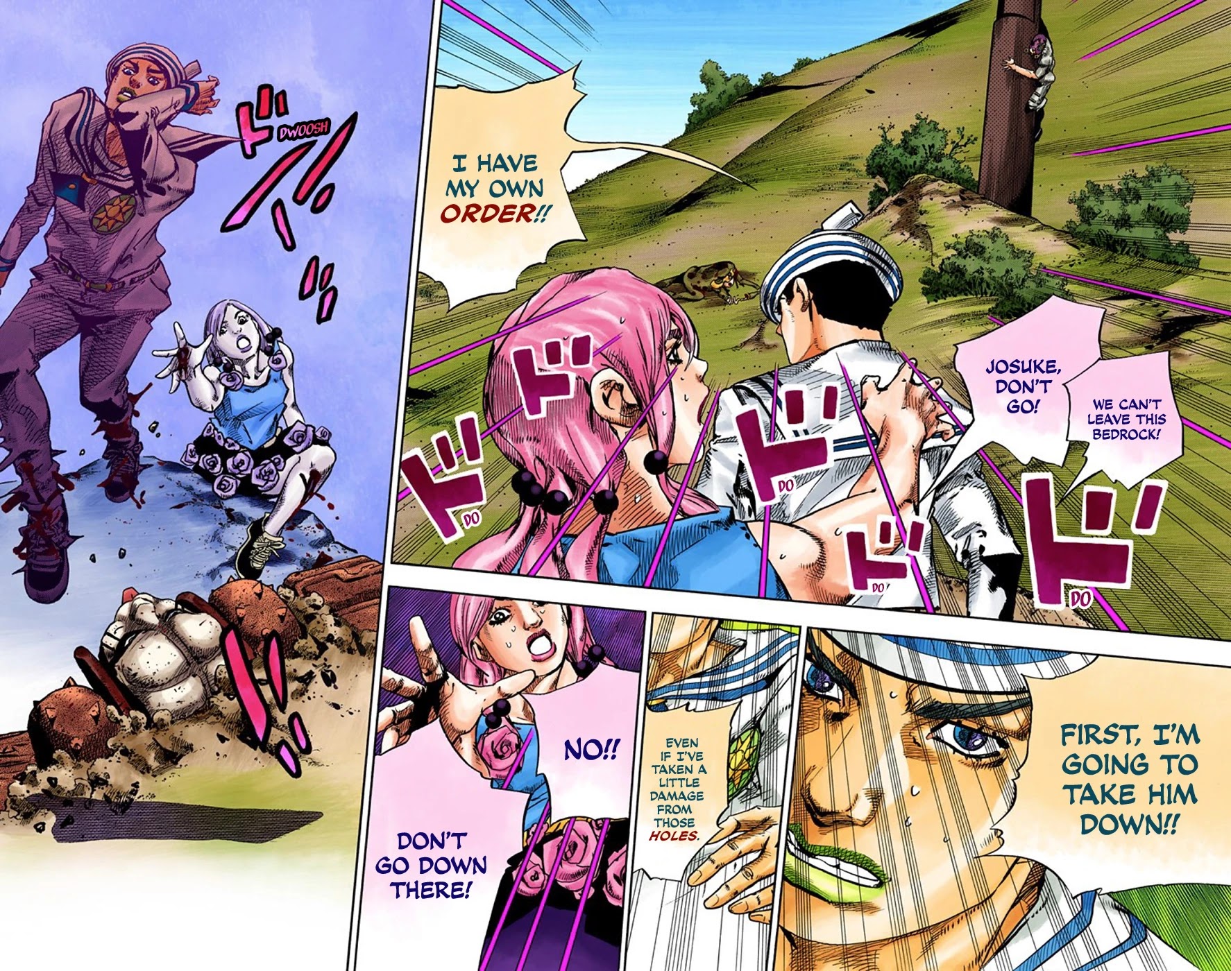 JoJo's Bizarre Adventure Part 8 - JoJolion (Official Colored) Chapter 69 page 16 - Chapter 69: Urban Guerrilla and Doremifasolati Do Part 2