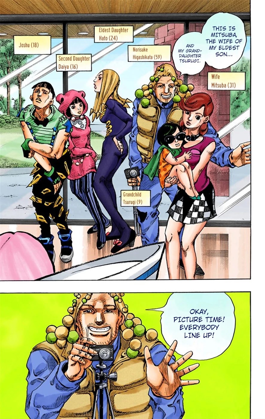 JoJo's Bizarre Adventure Part 8 - JoJolion (Official Colored) Chapter 7 page 16 - Chapter 7: Josuke Goes to the Higashikata House