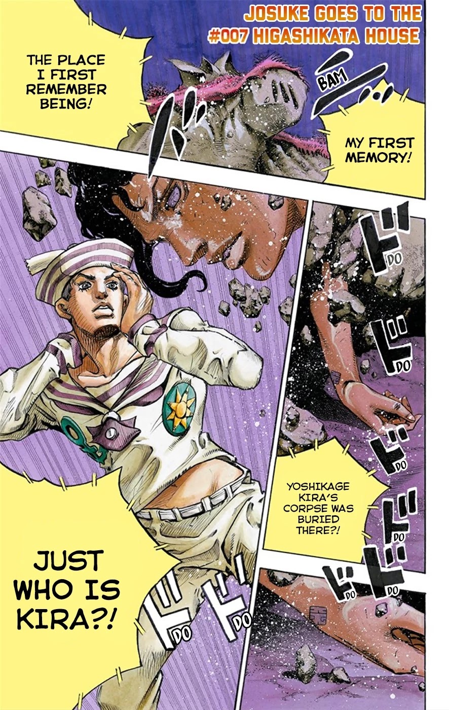JoJo's Bizarre Adventure Part 8 - JoJolion (Official Colored) Chapter 7 page 2 - Chapter 7: Josuke Goes to the Higashikata House