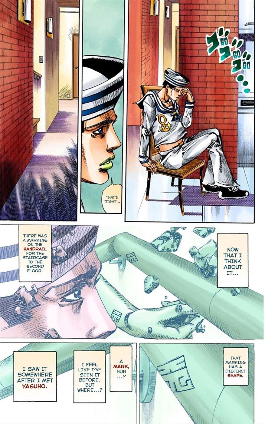 JoJo's Bizarre Adventure Part 8 - JoJolion (Official Colored) Chapter 7 page 35 - Chapter 7: Josuke Goes to the Higashikata House