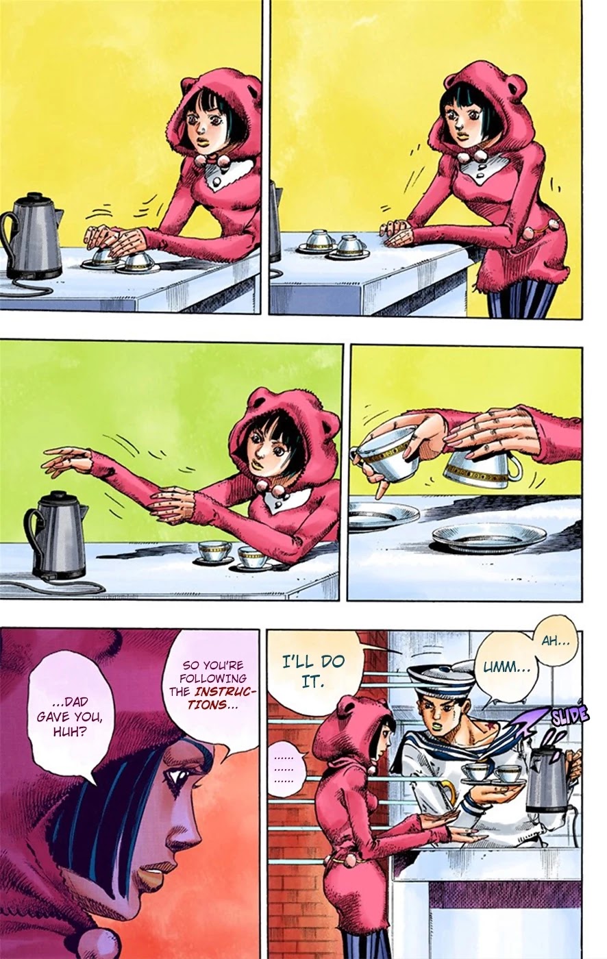 JoJo's Bizarre Adventure Part 8 - JoJolion (Official Colored) Chapter 7 page 37 - Chapter 7: Josuke Goes to the Higashikata House