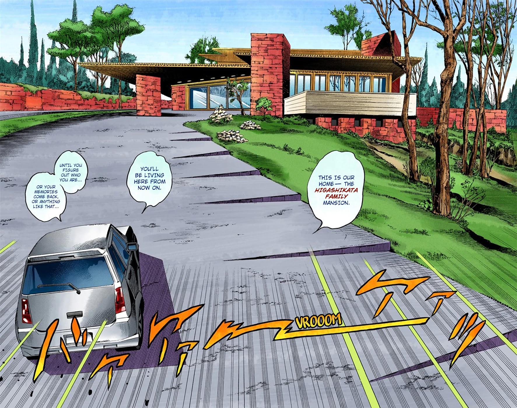 JoJo's Bizarre Adventure Part 8 - JoJolion (Official Colored) Chapter 7 page 8 - Chapter 7: Josuke Goes to the Higashikata House