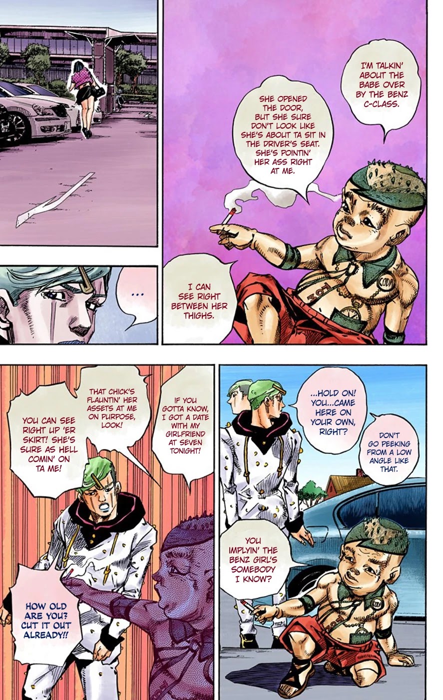 JoJo's Bizarre Adventure Part 8 - JoJolion (Official Colored) Chapter 70 page 27 - Chapter 70: Urban Guerrilla and Doremifasolati Do Part 3