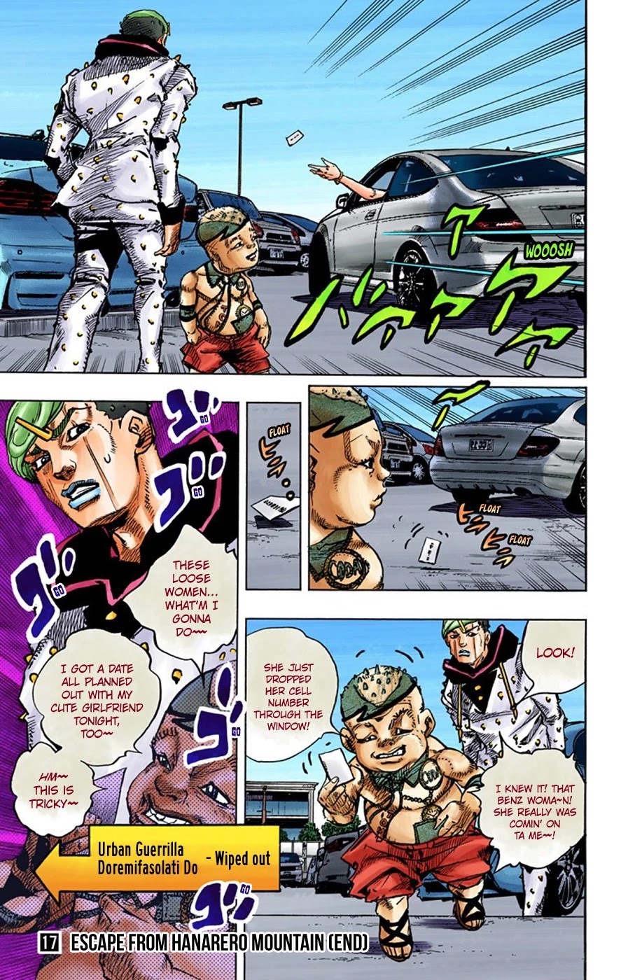 JoJo's Bizarre Adventure Part 8 - JoJolion (Official Colored) Chapter 70 page 35 - Chapter 70: Urban Guerrilla and Doremifasolati Do Part 3