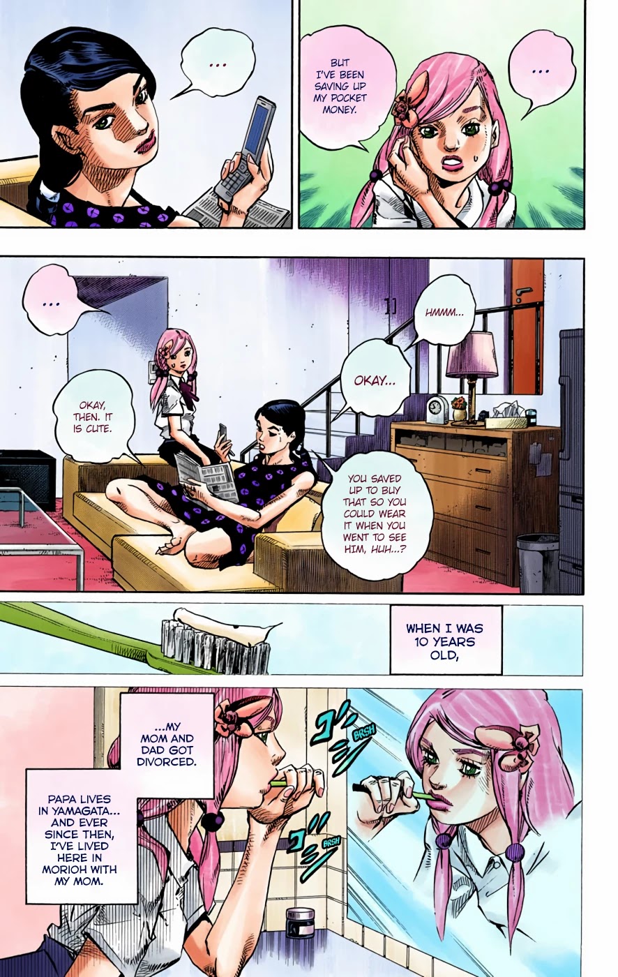 JoJo's Bizarre Adventure Part 8 - JoJolion (Official Colored) Chapter 71 page 13 - Chapter 71: Hair Clip of the Qing Dynasty