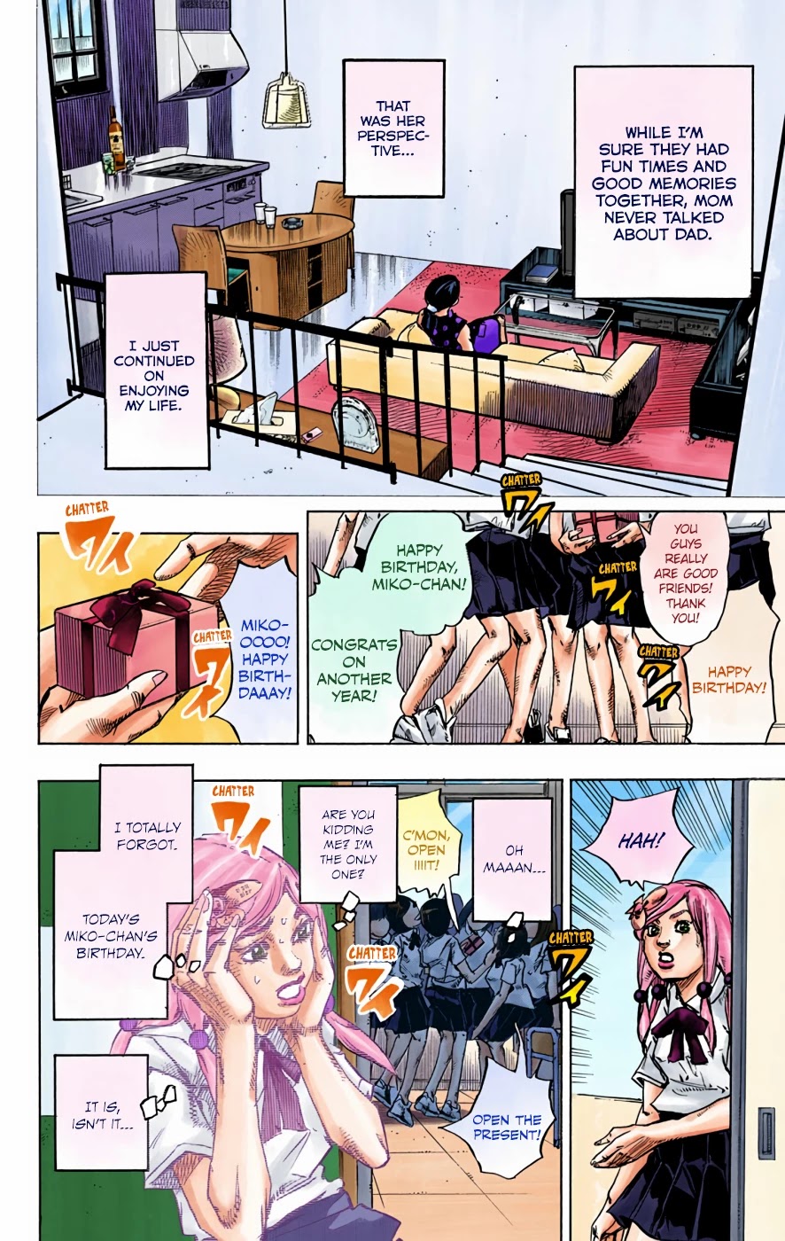 JoJo's Bizarre Adventure Part 8 - JoJolion (Official Colored) Chapter 71 page 14 - Chapter 71: Hair Clip of the Qing Dynasty