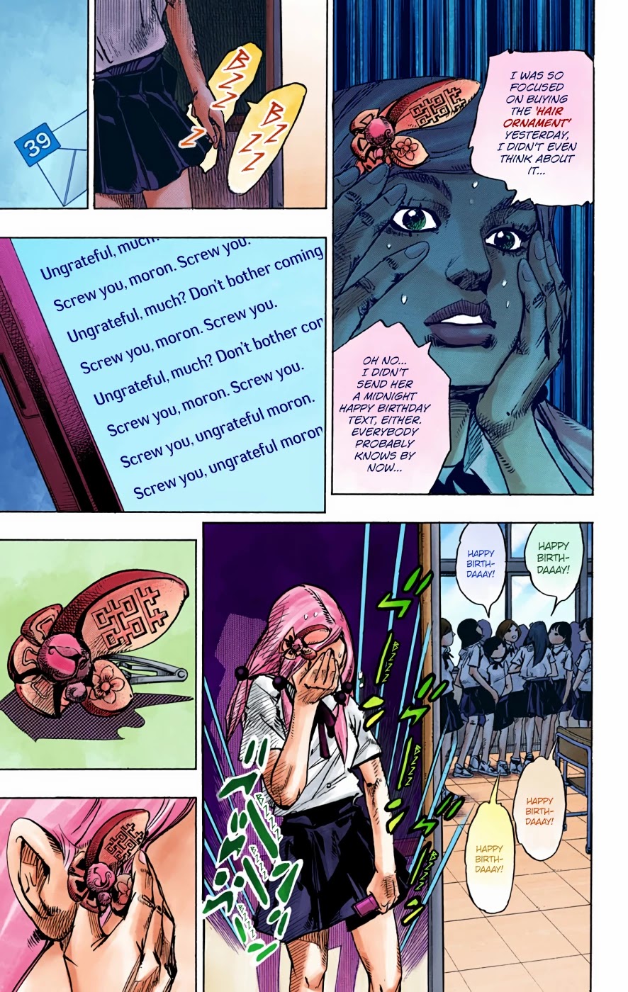 JoJo's Bizarre Adventure Part 8 - JoJolion (Official Colored) Chapter 71 page 15 - Chapter 71: Hair Clip of the Qing Dynasty