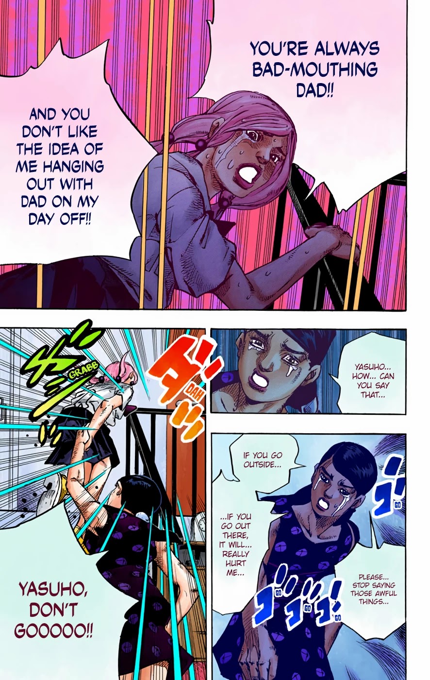 JoJo's Bizarre Adventure Part 8 - JoJolion (Official Colored) Chapter 71 page 27 - Chapter 71: Hair Clip of the Qing Dynasty