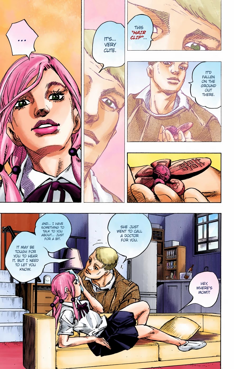 JoJo's Bizarre Adventure Part 8 - JoJolion (Official Colored) Chapter 71 page 33 - Chapter 71: Hair Clip of the Qing Dynasty