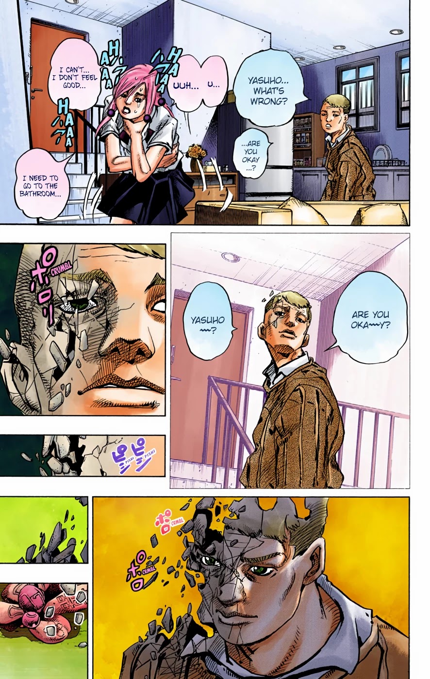 JoJo's Bizarre Adventure Part 8 - JoJolion (Official Colored) Chapter 71 page 35 - Chapter 71: Hair Clip of the Qing Dynasty