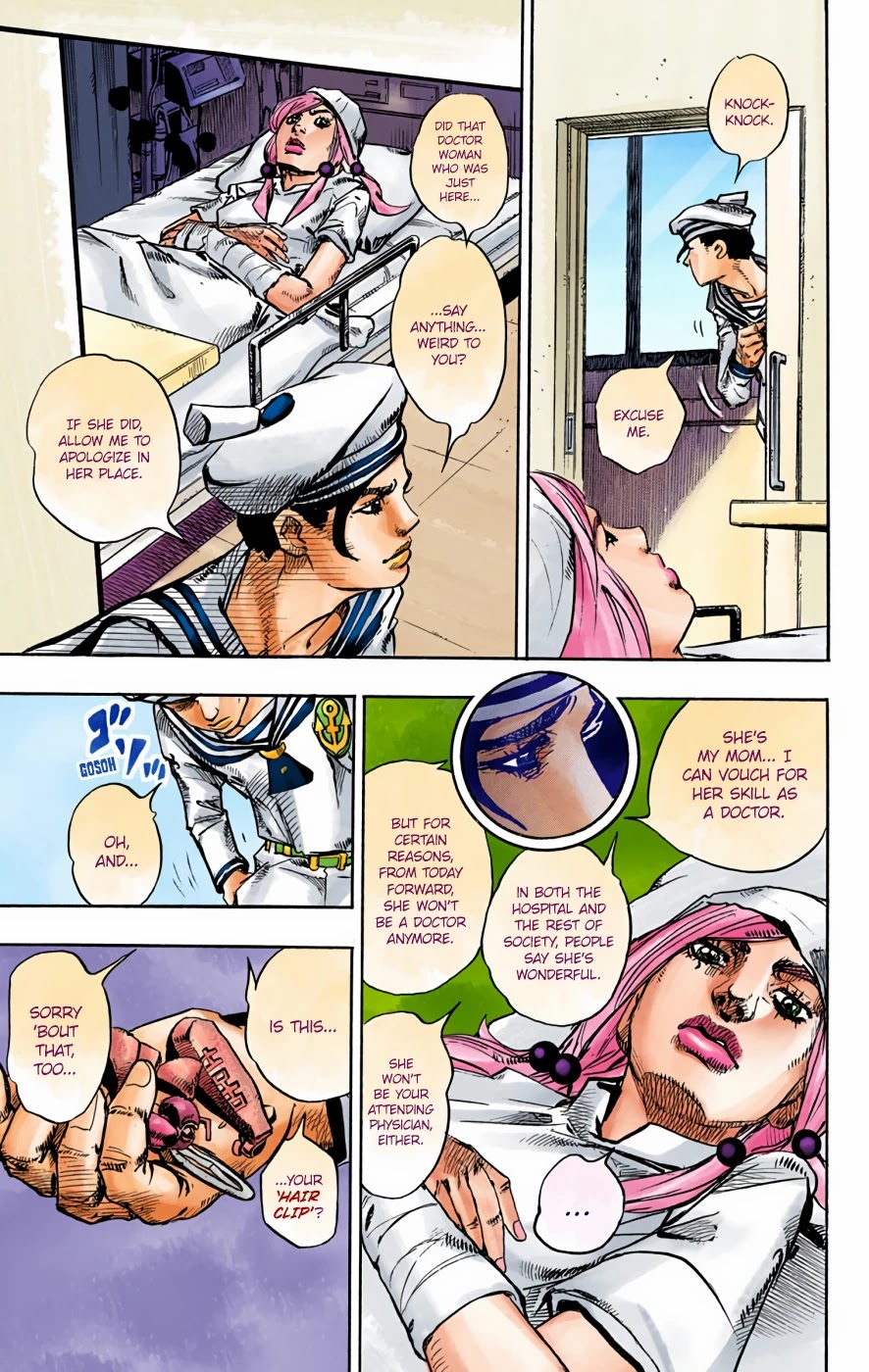 JoJo's Bizarre Adventure Part 8 - JoJolion (Official Colored) Chapter 71 page 42 - Chapter 71: Hair Clip of the Qing Dynasty