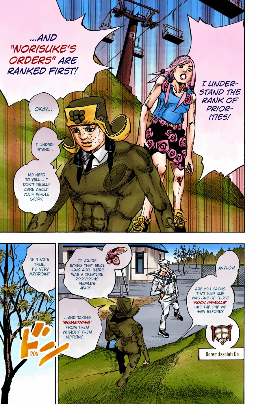 JoJo's Bizarre Adventure Part 8 - JoJolion (Official Colored) Chapter 71 page 46 - Chapter 71: Hair Clip of the Qing Dynasty