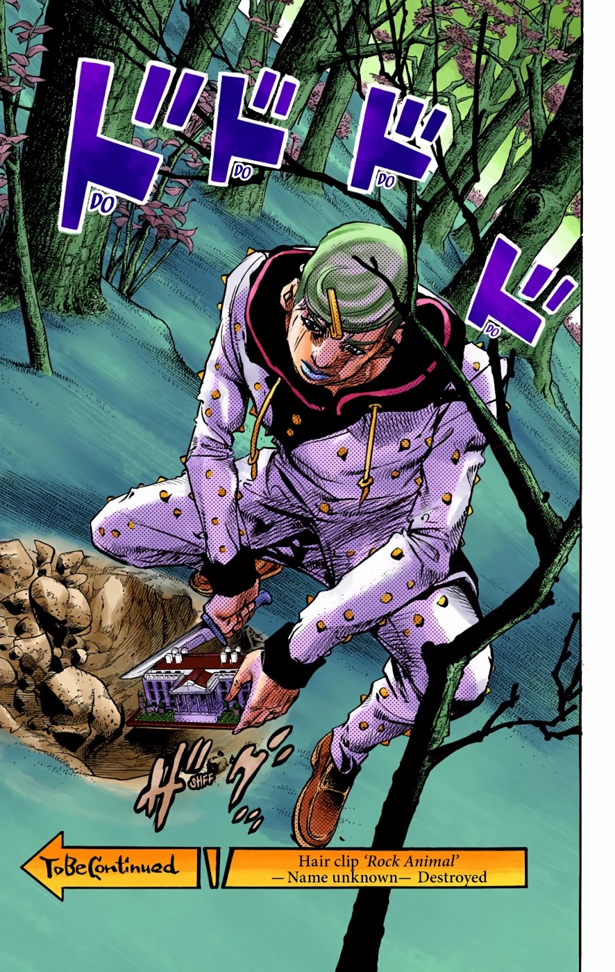 JoJo's Bizarre Adventure Part 8 - JoJolion (Official Colored) Chapter 71 page 48 - Chapter 71: Hair Clip of the Qing Dynasty