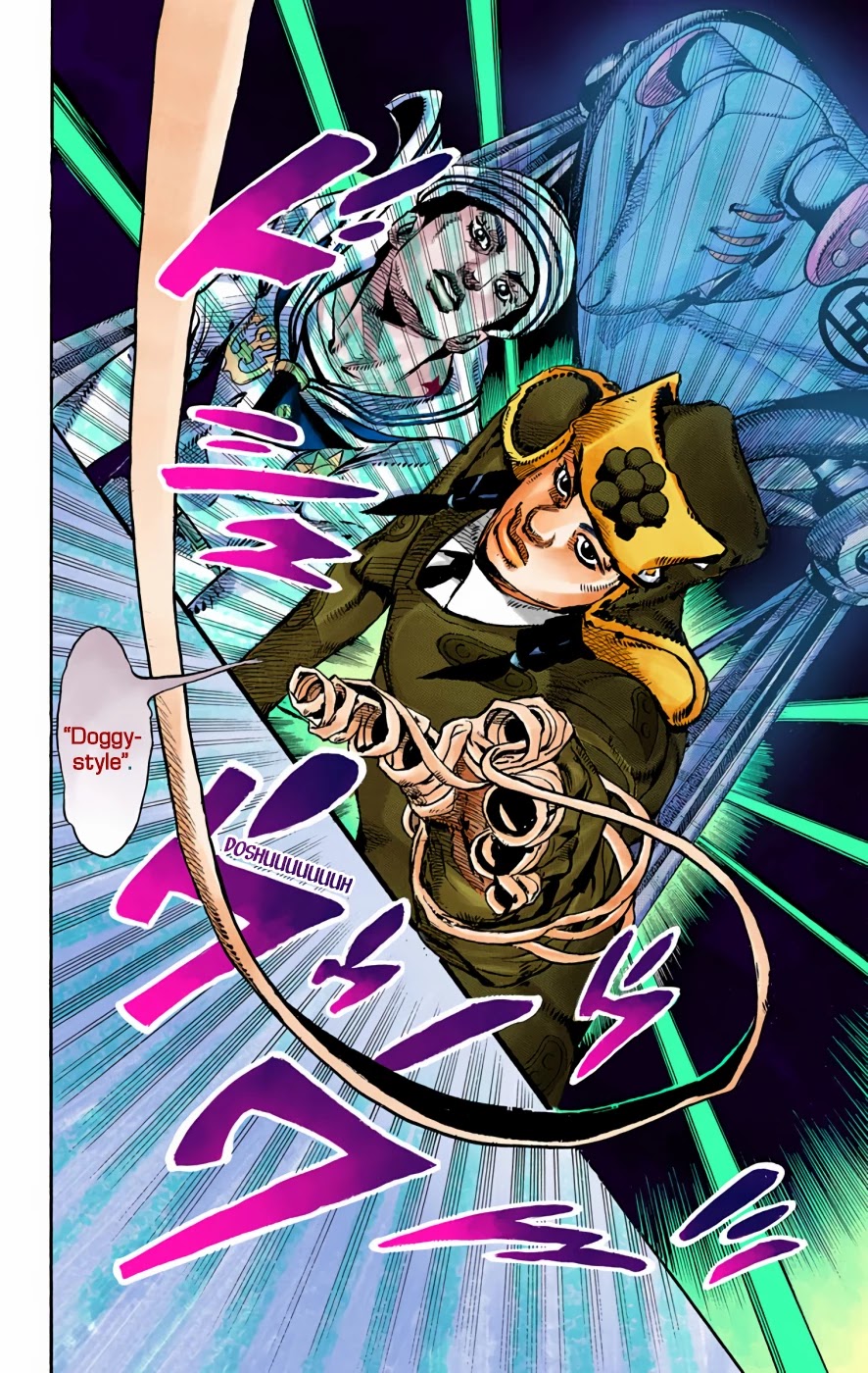 JoJo's Bizarre Adventure Part 8 - JoJolion (Official Colored) Chapter 72 page 23 - Chapter 72: The Northern Higashikata Estate, The Orchard