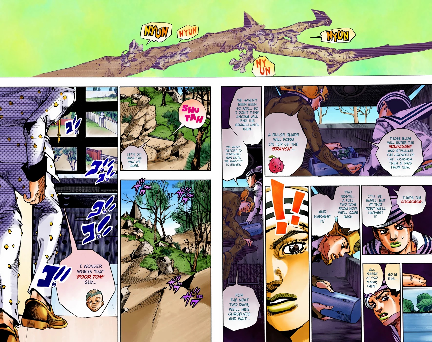JoJo's Bizarre Adventure Part 8 - JoJolion (Official Colored) Chapter 72 page 25 - Chapter 72: The Northern Higashikata Estate, The Orchard