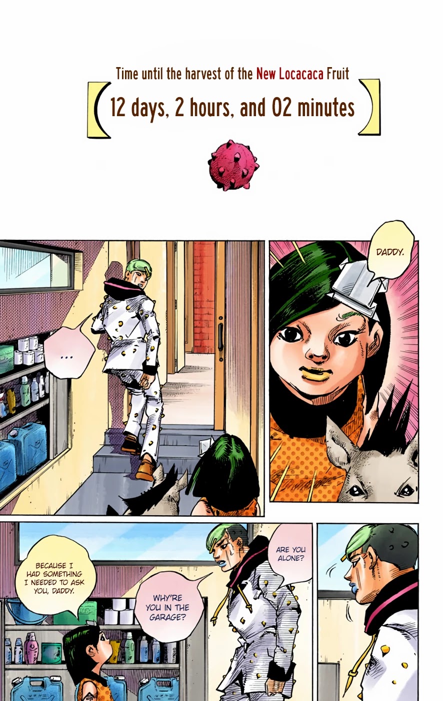 JoJo's Bizarre Adventure Part 8 - JoJolion (Official Colored) Chapter 72 page 28 - Chapter 72: The Northern Higashikata Estate, The Orchard