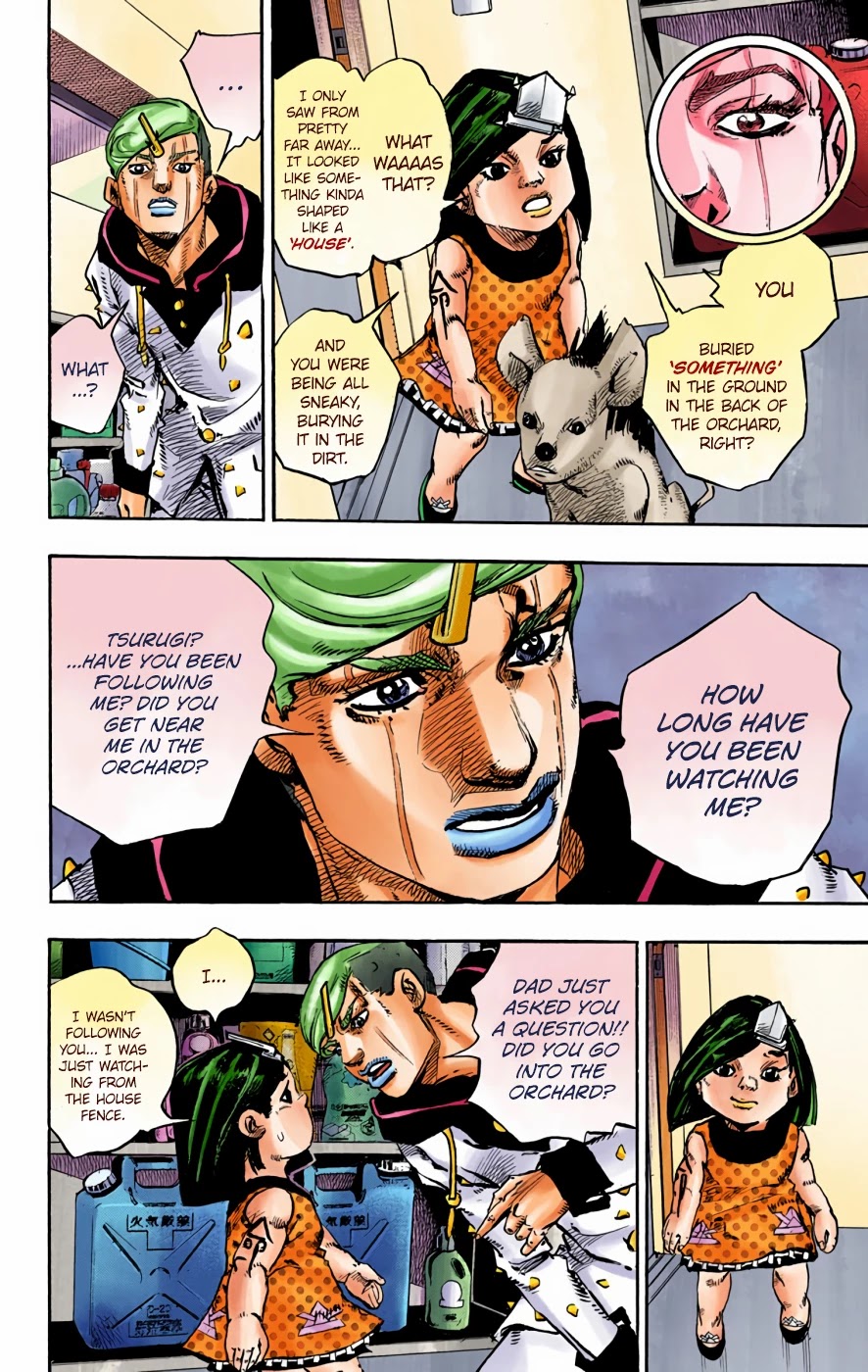 JoJo's Bizarre Adventure Part 8 - JoJolion (Official Colored) Chapter 72 page 29 - Chapter 72: The Northern Higashikata Estate, The Orchard