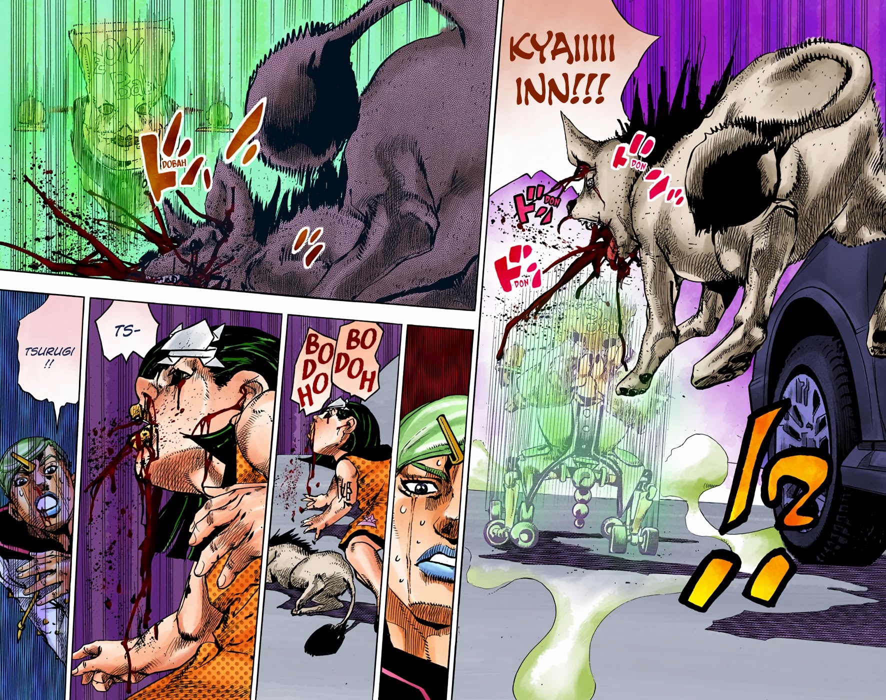 JoJo's Bizarre Adventure Part 8 - JoJolion (Official Colored) Chapter 72 page 36 - Chapter 72: The Northern Higashikata Estate, The Orchard
