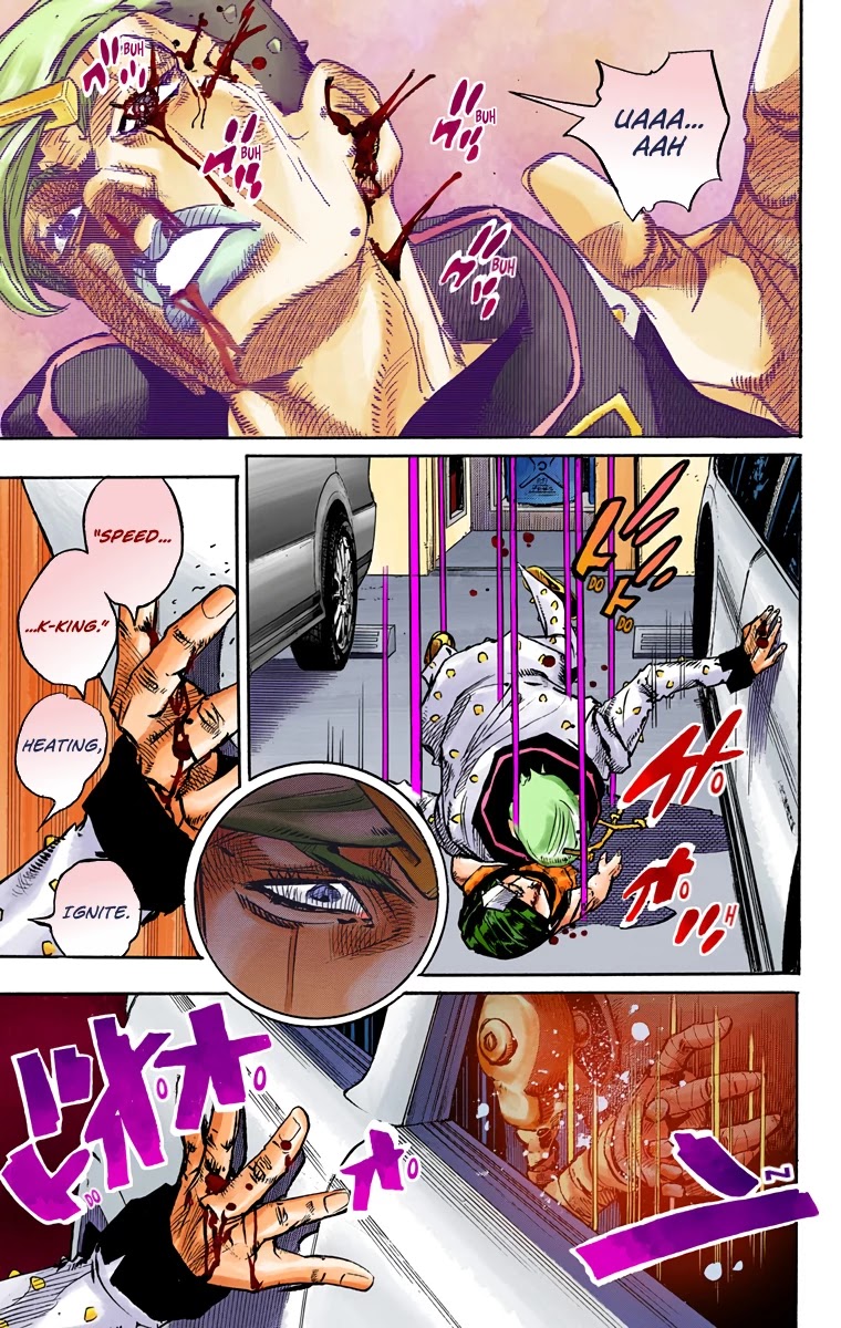 JoJo's Bizarre Adventure Part 8 - JoJolion (Official Colored) Chapter 73 page 10 - Chapter 73: Ozone Baby's Pressure Part 1