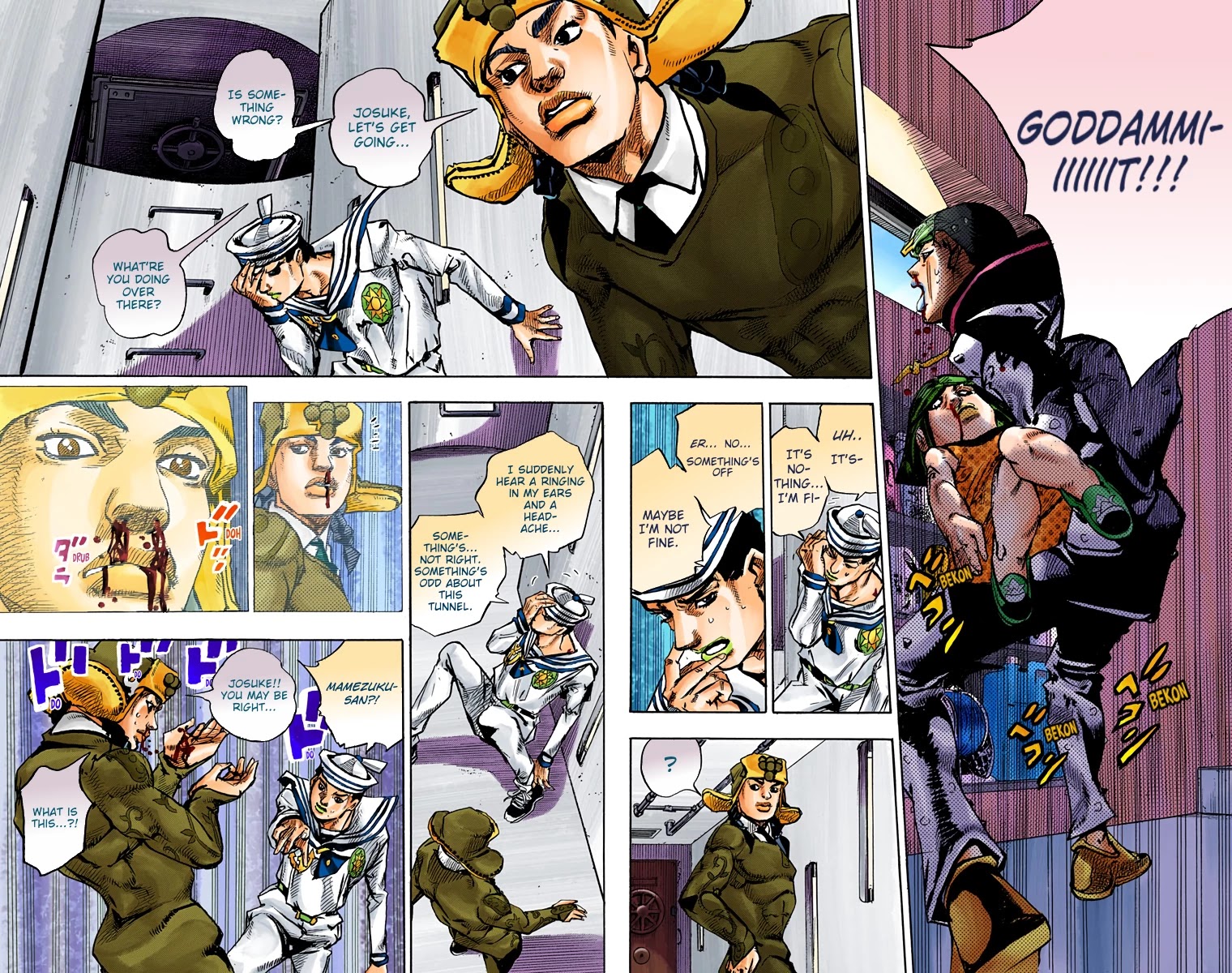 JoJo's Bizarre Adventure Part 8 - JoJolion (Official Colored) Chapter 73 page 14 - Chapter 73: Ozone Baby's Pressure Part 1