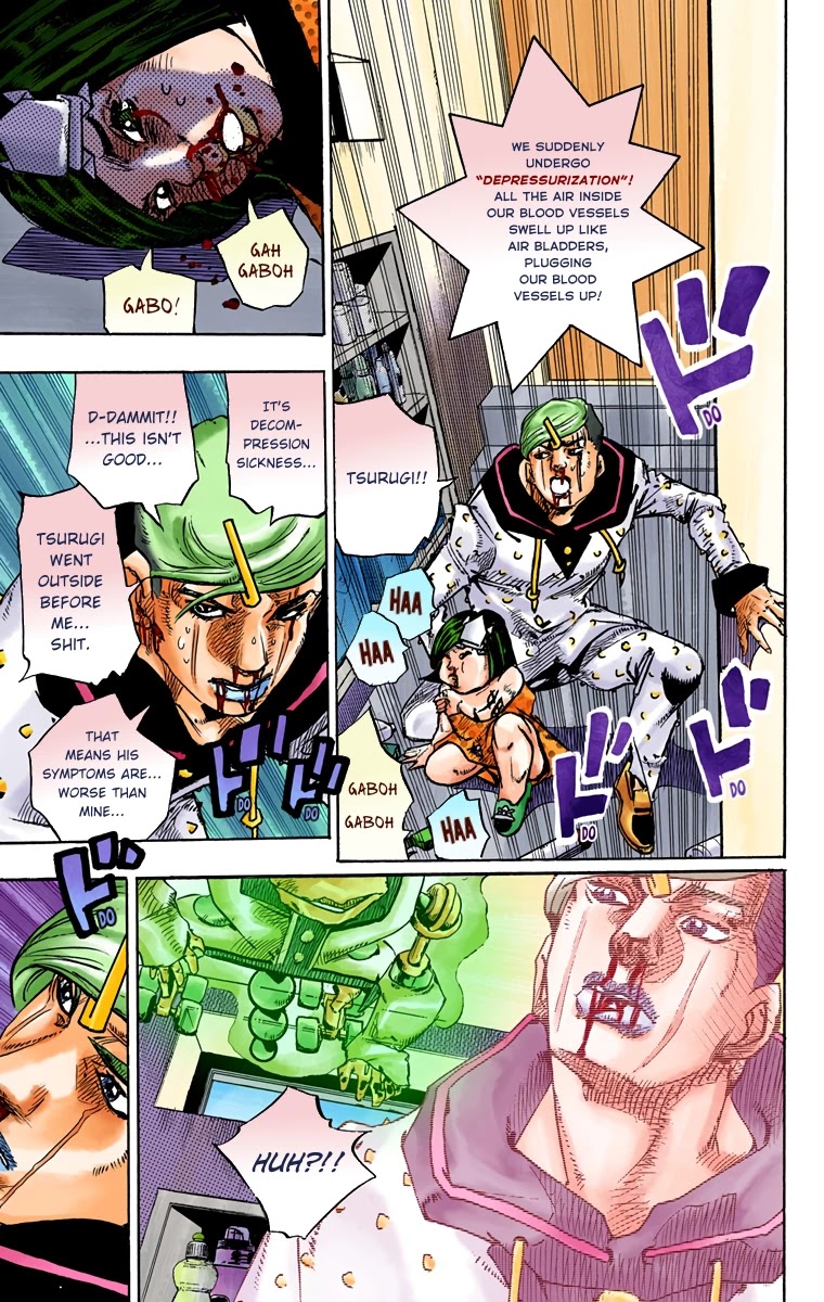 JoJo's Bizarre Adventure Part 8 - JoJolion (Official Colored) Chapter 73 page 16 - Chapter 73: Ozone Baby's Pressure Part 1
