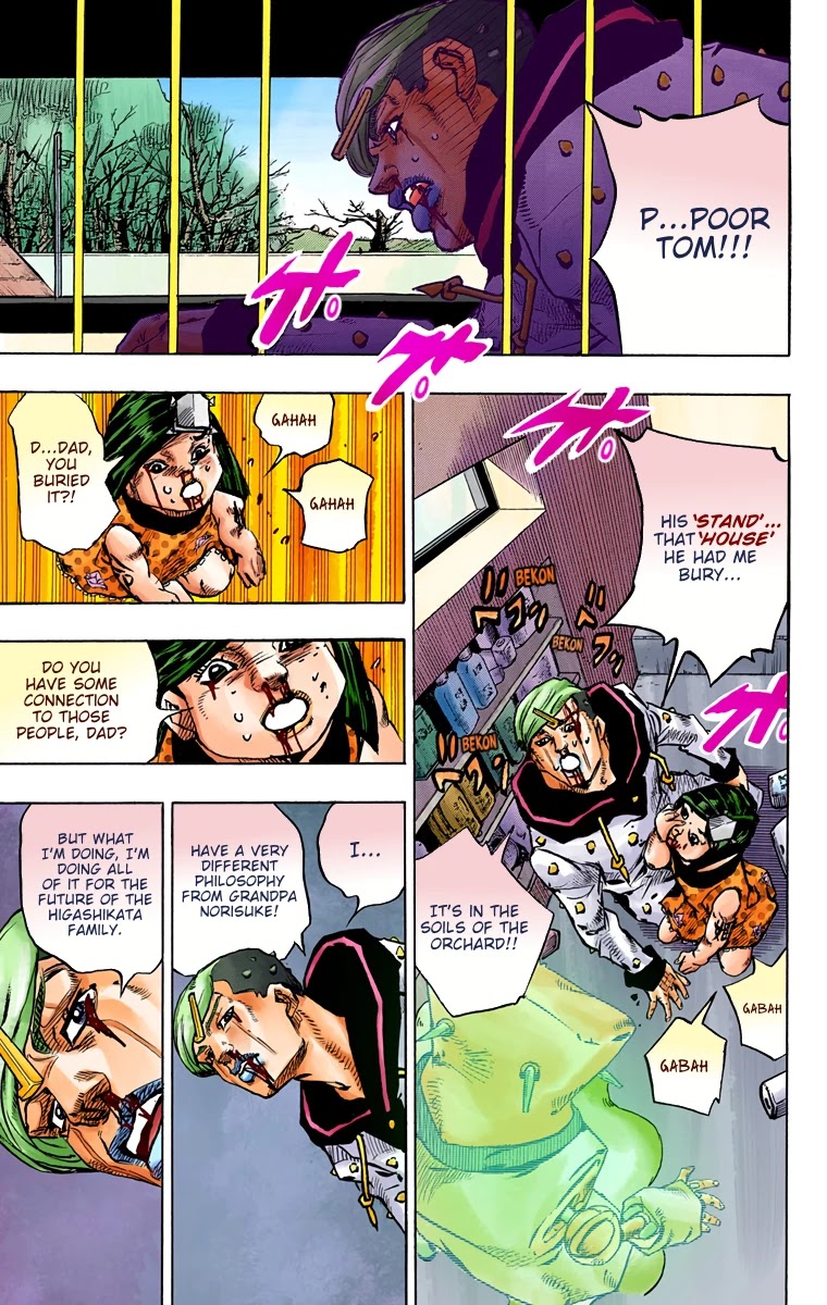 JoJo's Bizarre Adventure Part 8 - JoJolion (Official Colored) Chapter 73 page 22 - Chapter 73: Ozone Baby's Pressure Part 1