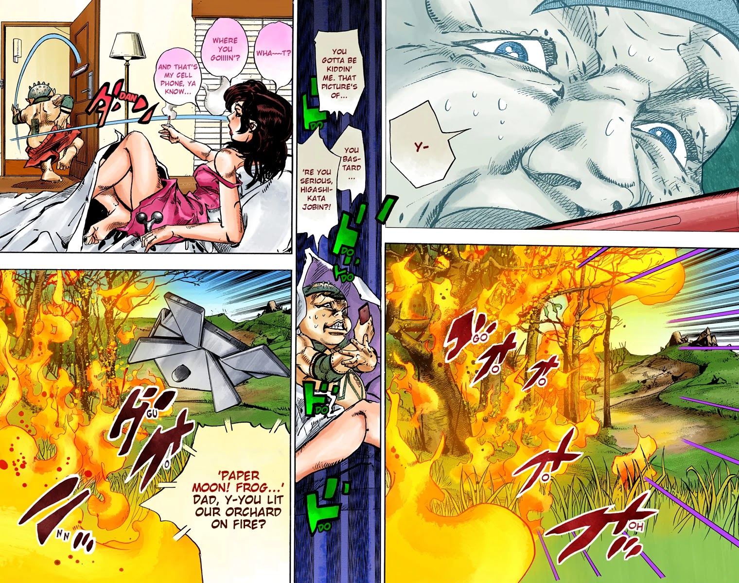 JoJo's Bizarre Adventure Part 8 - JoJolion (Official Colored) Chapter 74 page 10 - Chapter 74: Ozone Baby's Pressure Part 2