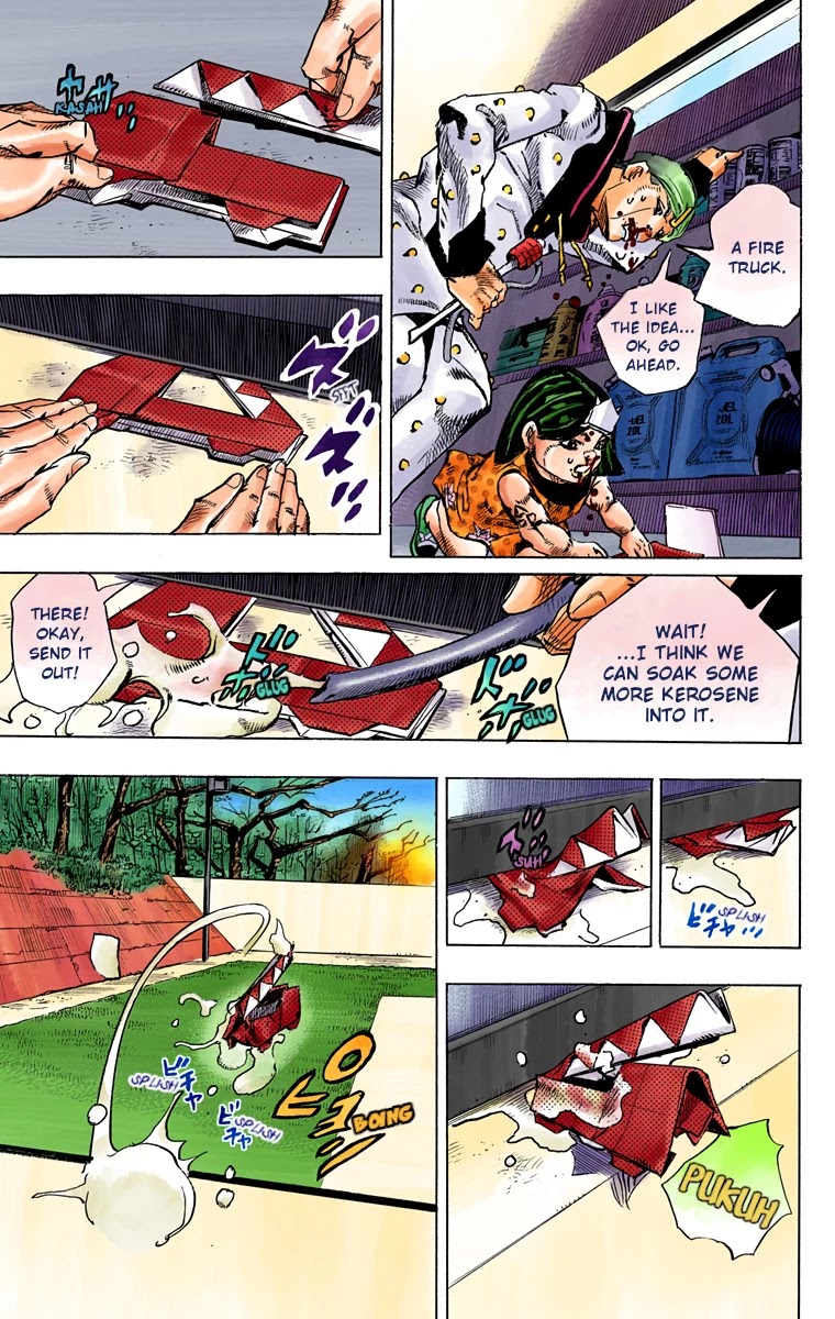 JoJo's Bizarre Adventure Part 8 - JoJolion (Official Colored) Chapter 74 page 12 - Chapter 74: Ozone Baby's Pressure Part 2