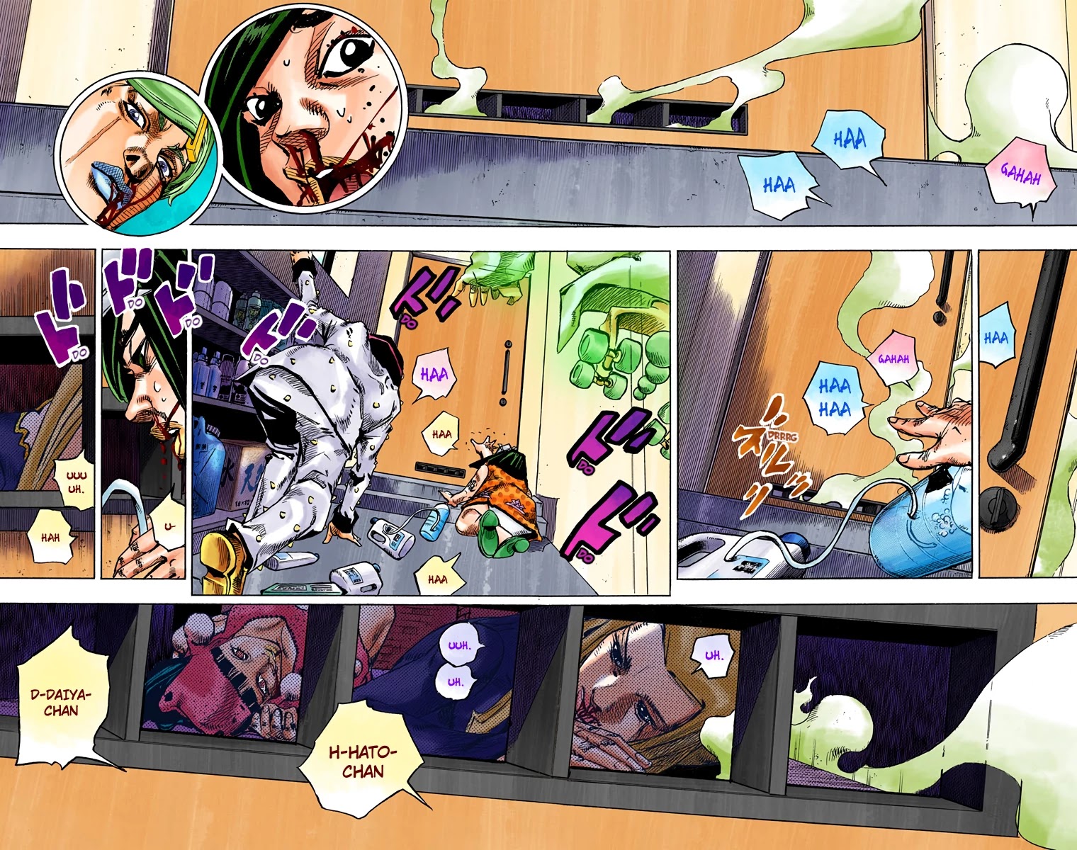 JoJo's Bizarre Adventure Part 8 - JoJolion (Official Colored) Chapter 74 page 2 - Chapter 74: Ozone Baby's Pressure Part 2