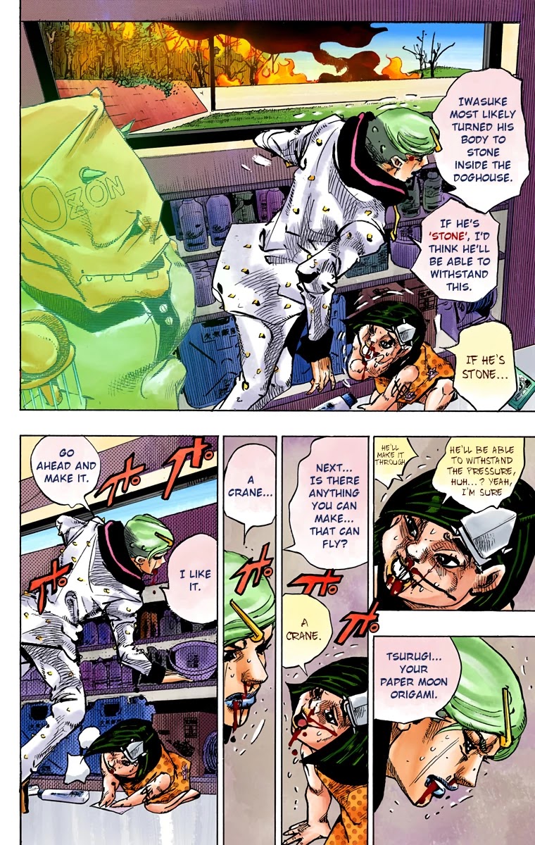 JoJo's Bizarre Adventure Part 8 - JoJolion (Official Colored) Chapter 74 page 23 - Chapter 74: Ozone Baby's Pressure Part 2