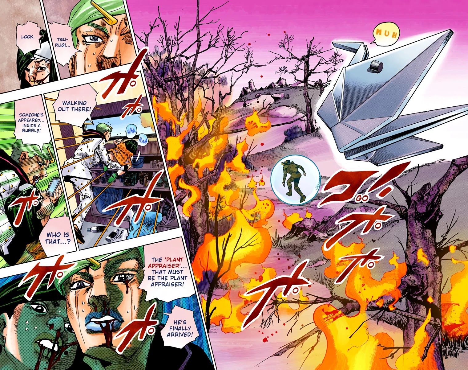 JoJo's Bizarre Adventure Part 8 - JoJolion (Official Colored) Chapter 74 page 32 - Chapter 74: Ozone Baby's Pressure Part 2