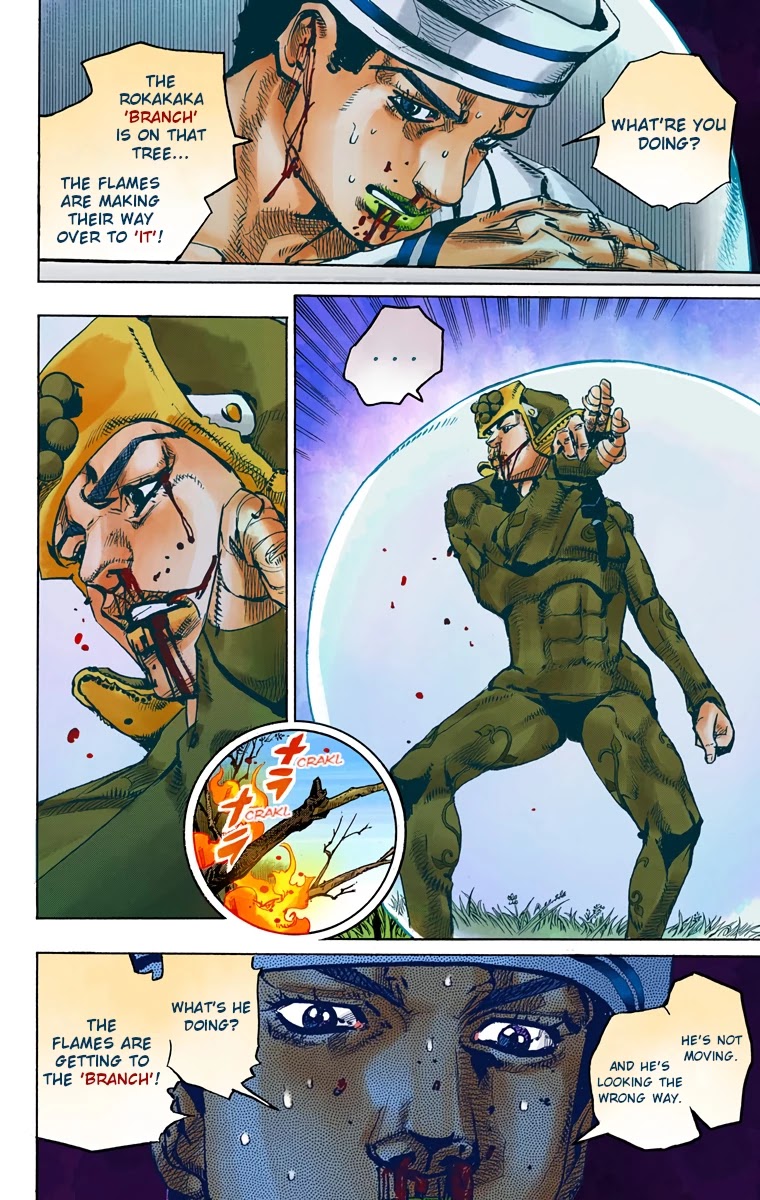 JoJo's Bizarre Adventure Part 8 - JoJolion (Official Colored) Chapter 74 page 35 - Chapter 74: Ozone Baby's Pressure Part 2