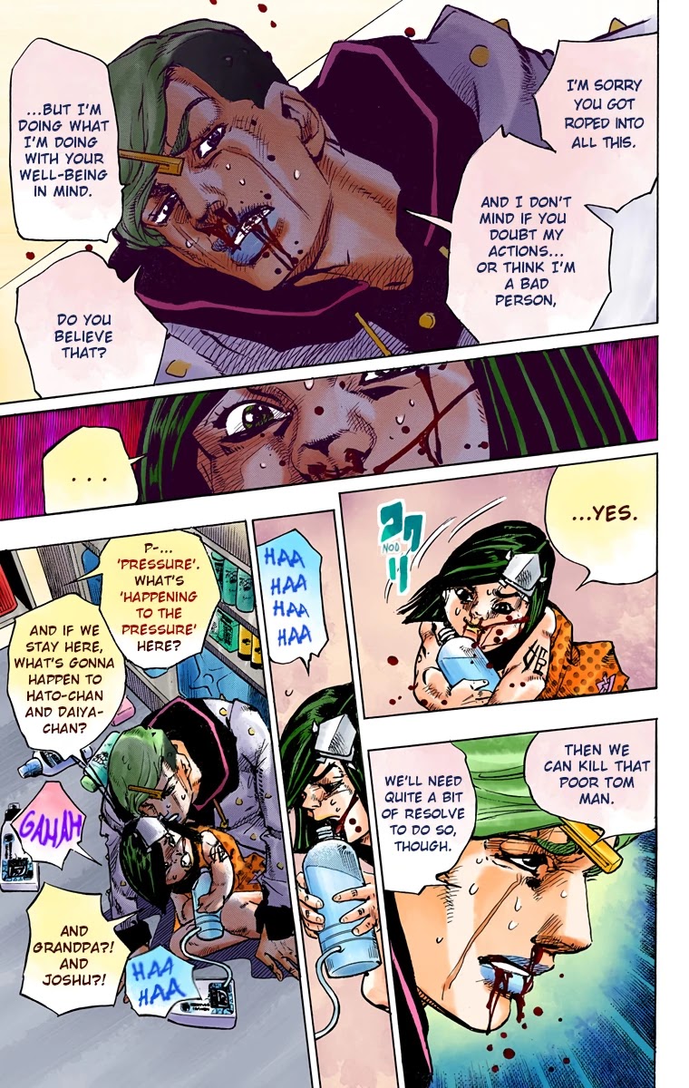 JoJo's Bizarre Adventure Part 8 - JoJolion (Official Colored) Chapter 74 page 5 - Chapter 74: Ozone Baby's Pressure Part 2