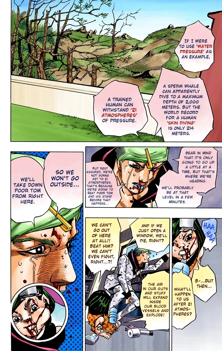 JoJo's Bizarre Adventure Part 8 - JoJolion (Official Colored) Chapter 74 page 6 - Chapter 74: Ozone Baby's Pressure Part 2