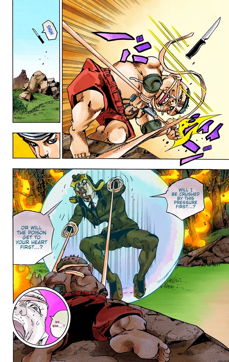 JoJo's Bizarre Adventure Part 8 - JoJolion (Official Colored) Chapter 75 page 21 - Chapter 75: Ozone Baby's Pressure Part 3