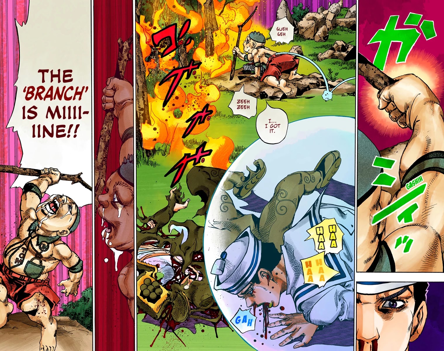 JoJo's Bizarre Adventure Part 8 - JoJolion (Official Colored) Chapter 75 page 26 - Chapter 75: Ozone Baby's Pressure Part 3